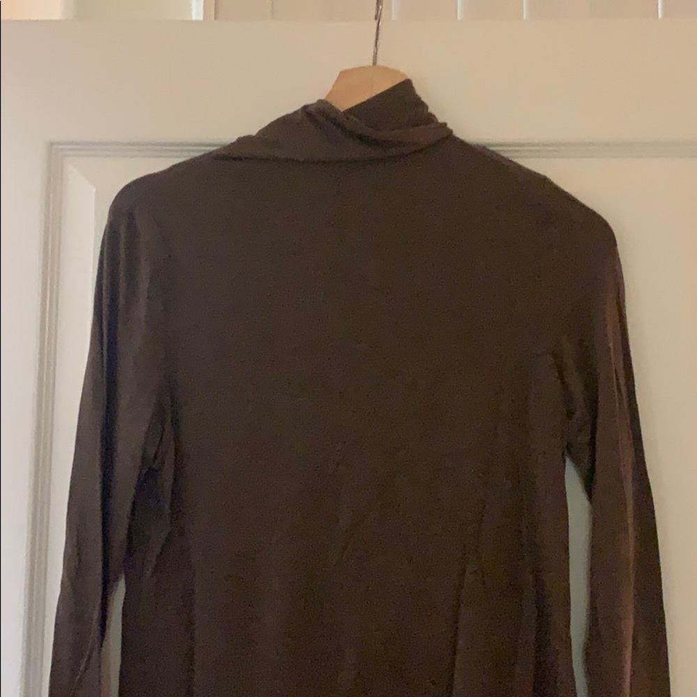 Brown Mock Neck/turtleneck Top